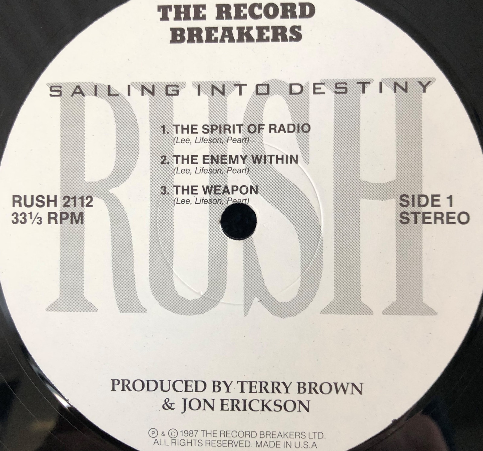 RUSH SAILING INTO DESTINY 2枚組レコード｜CD・DVD・ブルーレイ