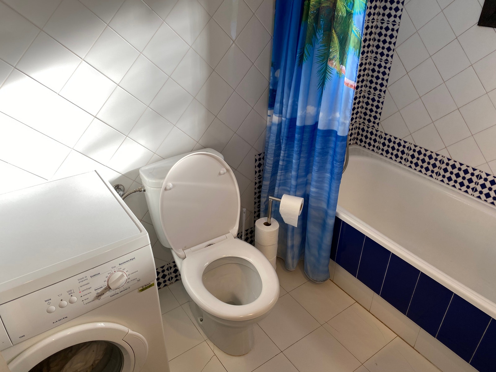 Bad m/ vaskemaskin Galleribilde