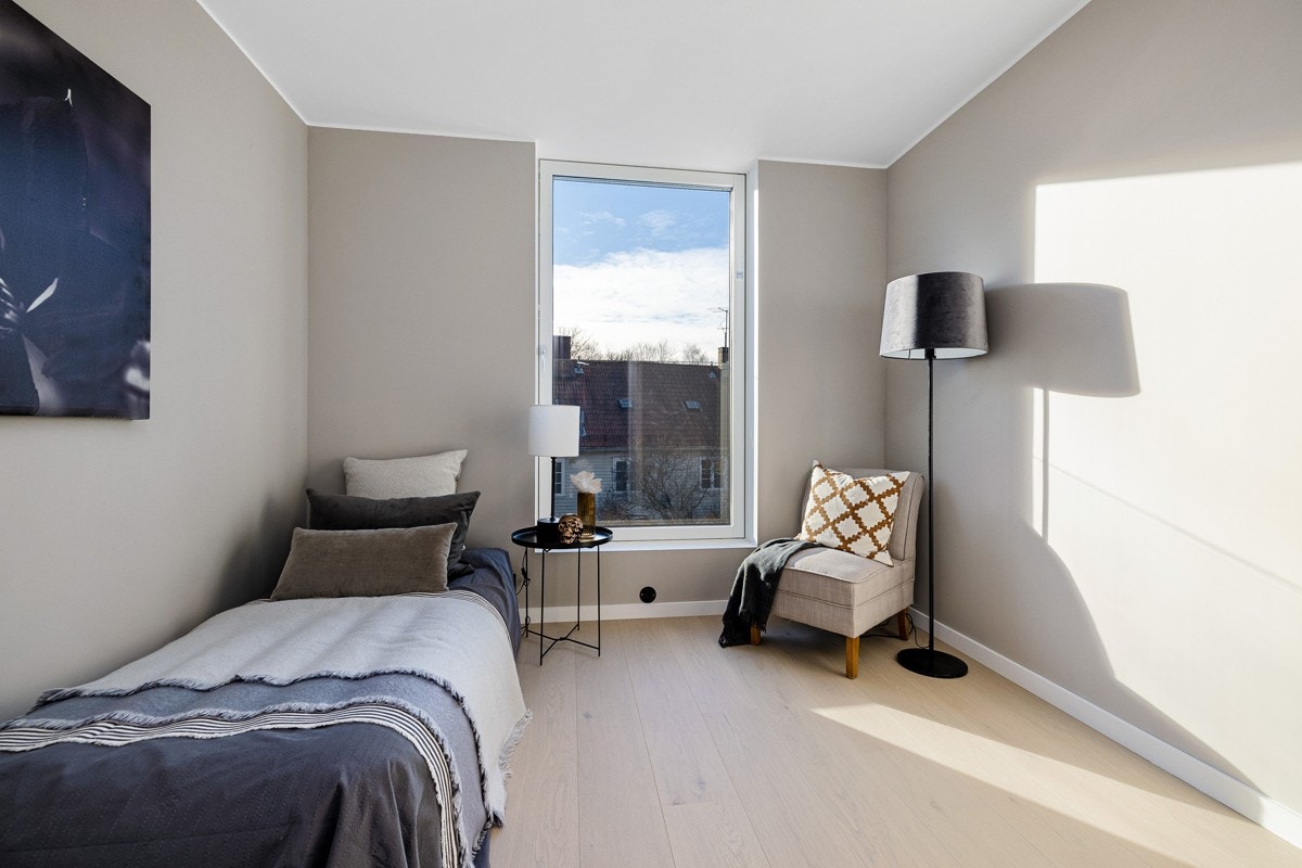 Lyst og luftig soverom II Galleribilde