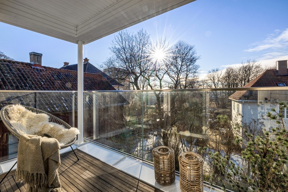 Flott balkong fra hovedsoverommet. Galleribilde