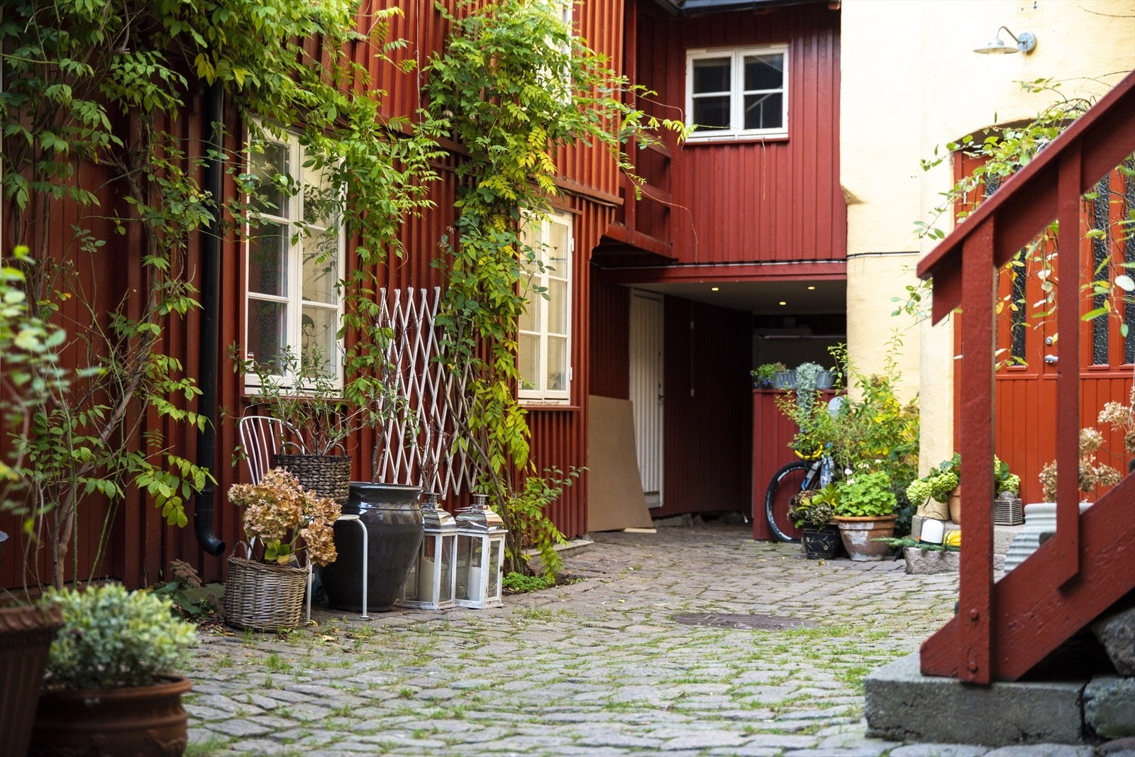 Bakgård Galleribilde