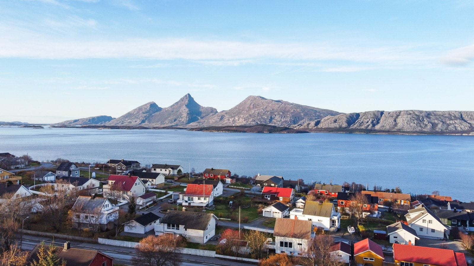 Flott utsikt fra verandaen mot havet Galleribilde