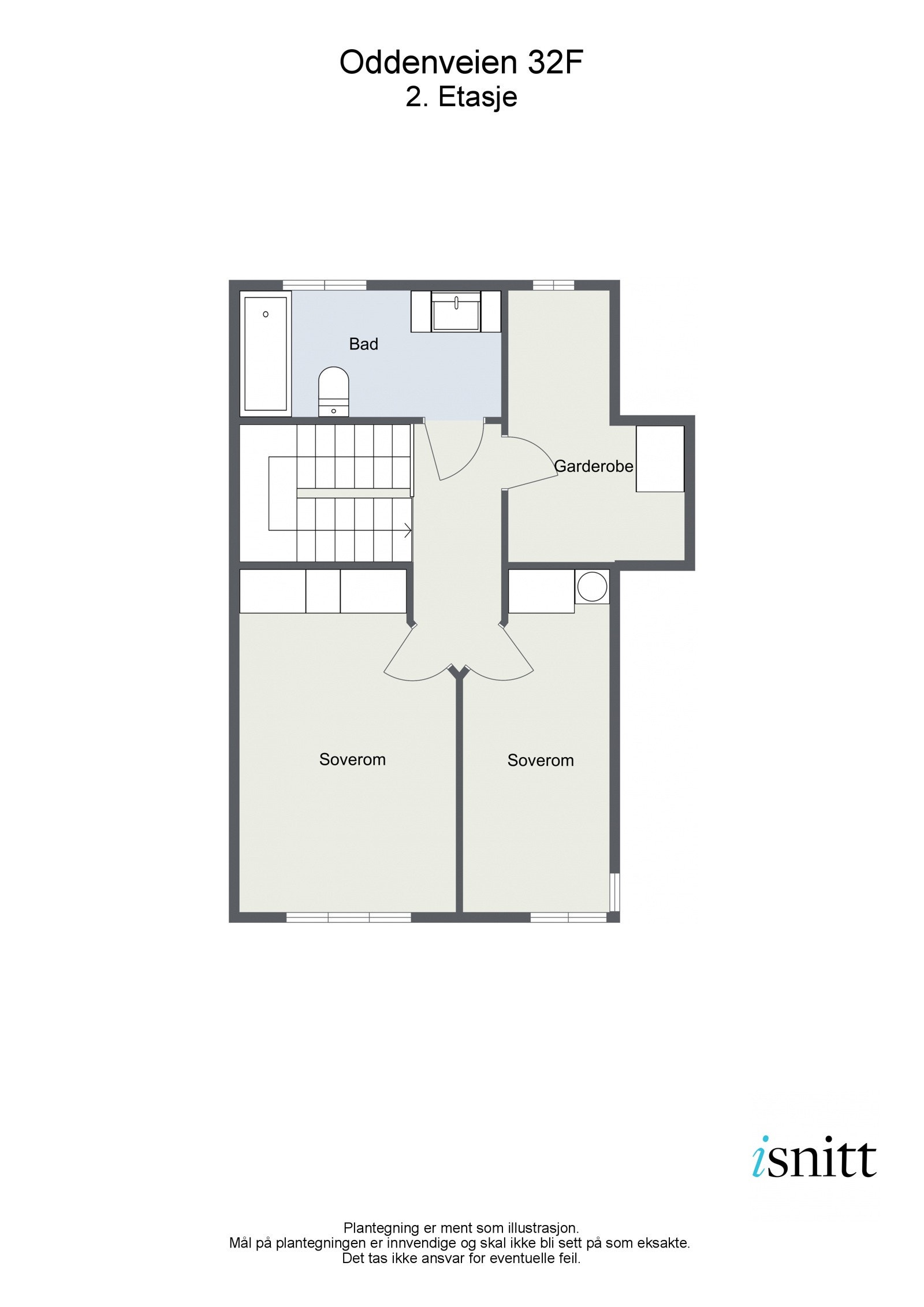 Oddenveien 32F - 2D - 2. Etasje Galleribilde