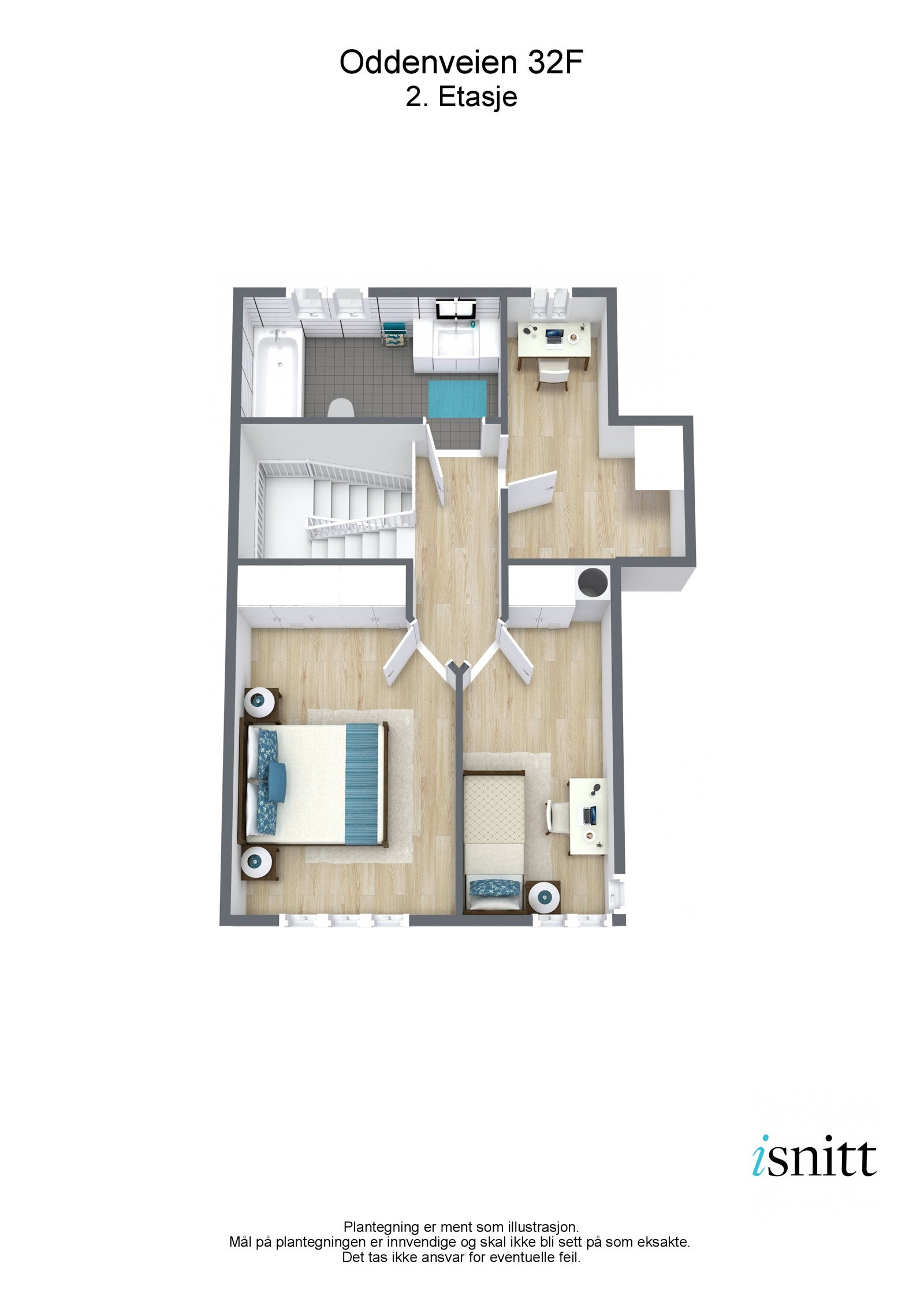 Oddenveien 32F - 3D - 2. Etasje Galleribilde