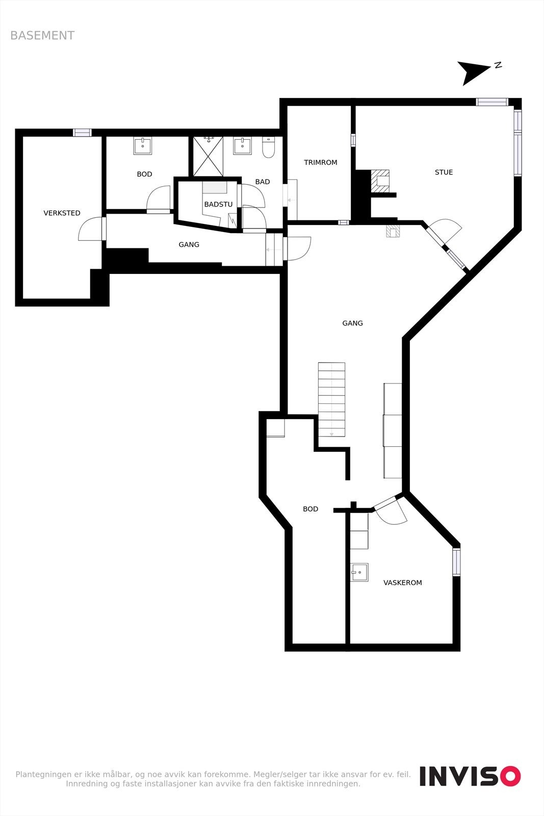 Plantegning kjeller Galleribilde