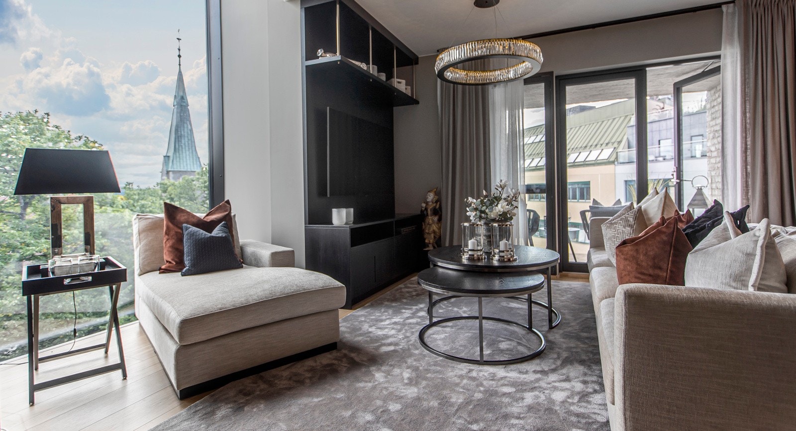 Boligens fargepalett er meget delikat med lyse overflater. Galleribilde