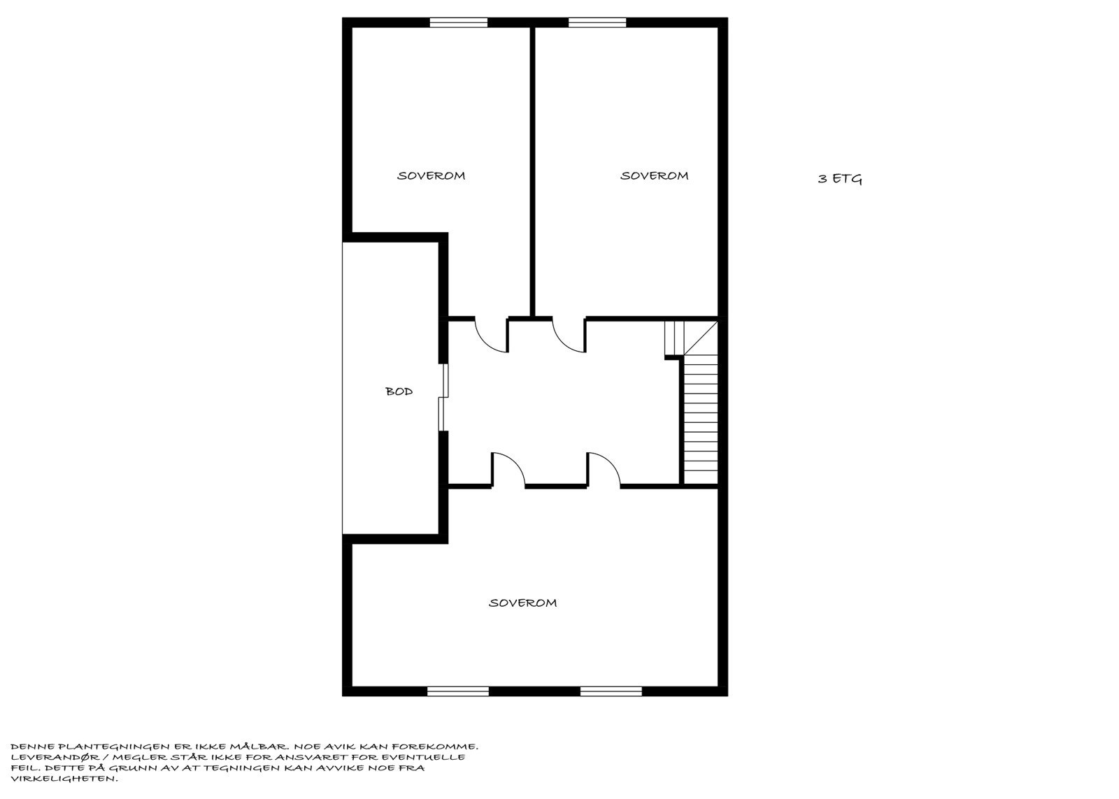 Plantegning 3.etg Galleribilde