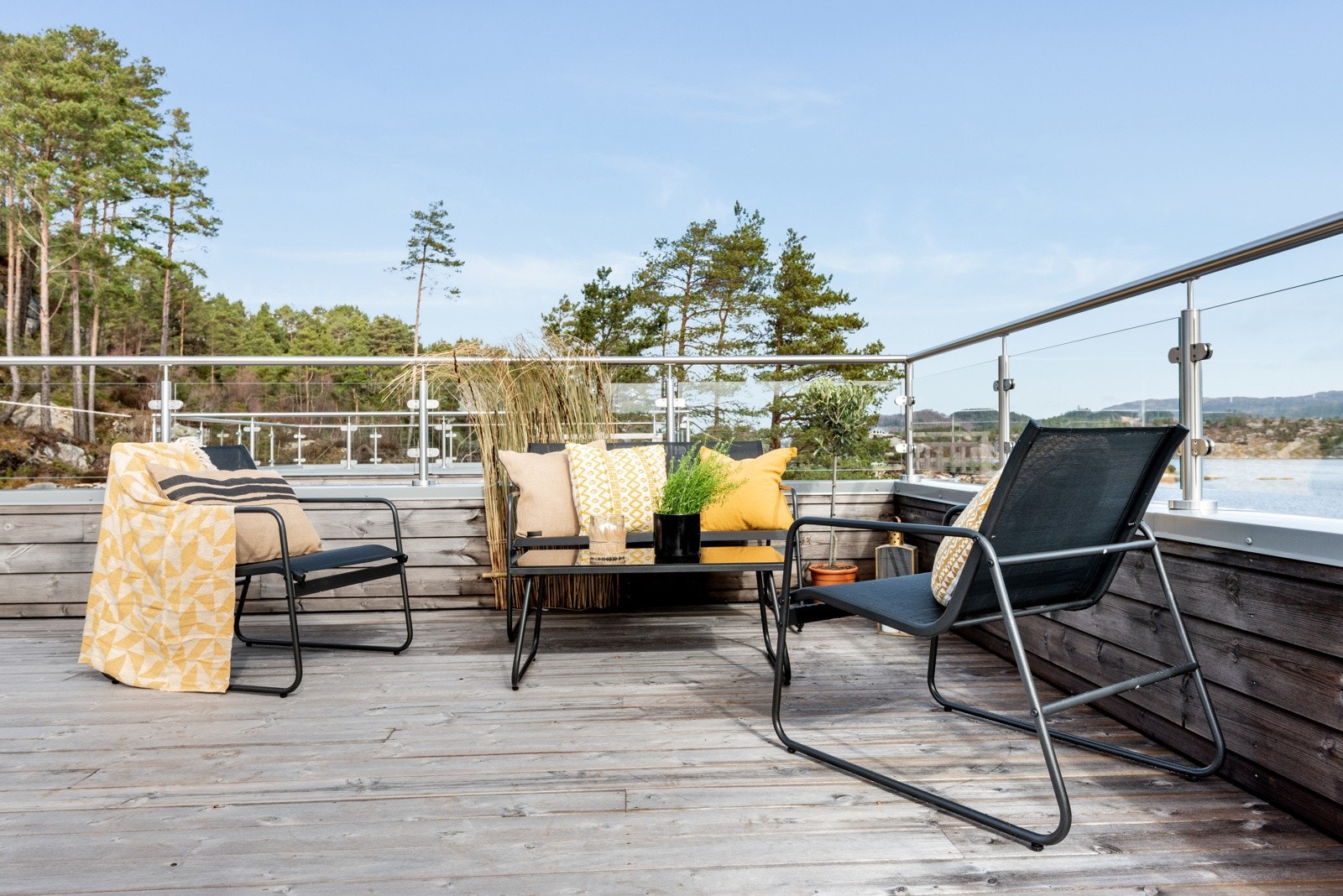 Takterrasse. Bilete frå Strandhus 2 Galleribilde