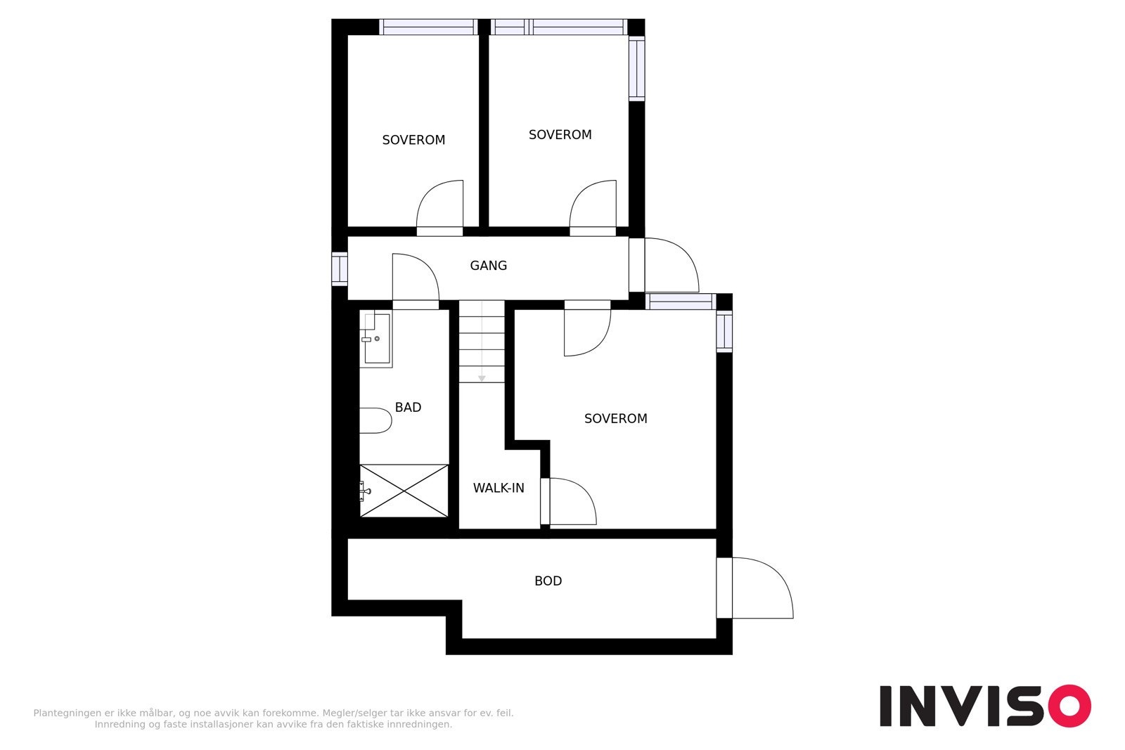 Illustrert planteikning 1.etasje, avvik kan forekomme. Bilete frå Strandhus 2 Galleribilde