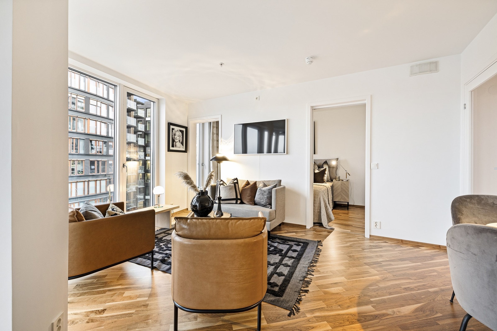 Det er 2 innganger til soverommet. Galleribilde