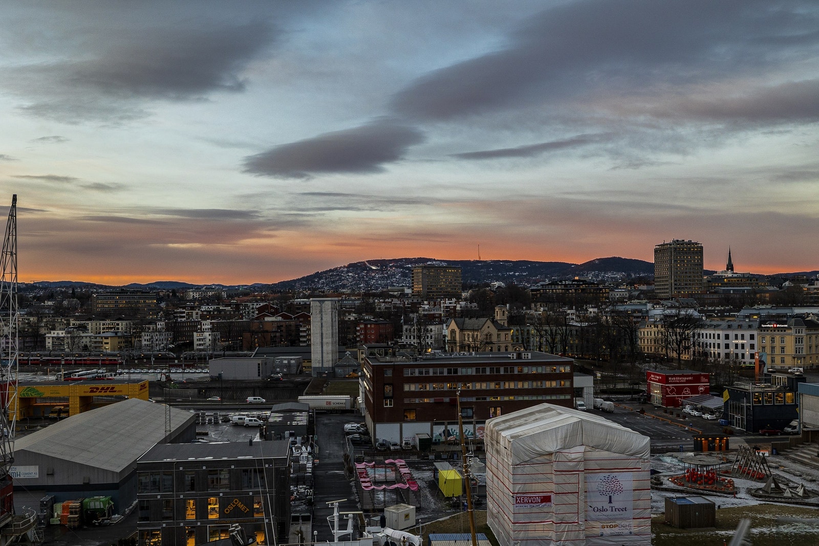 Utsikt fra takterrassen. Galleribilde