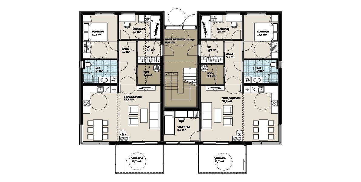 Planskisse 1.etasje Galleribilde