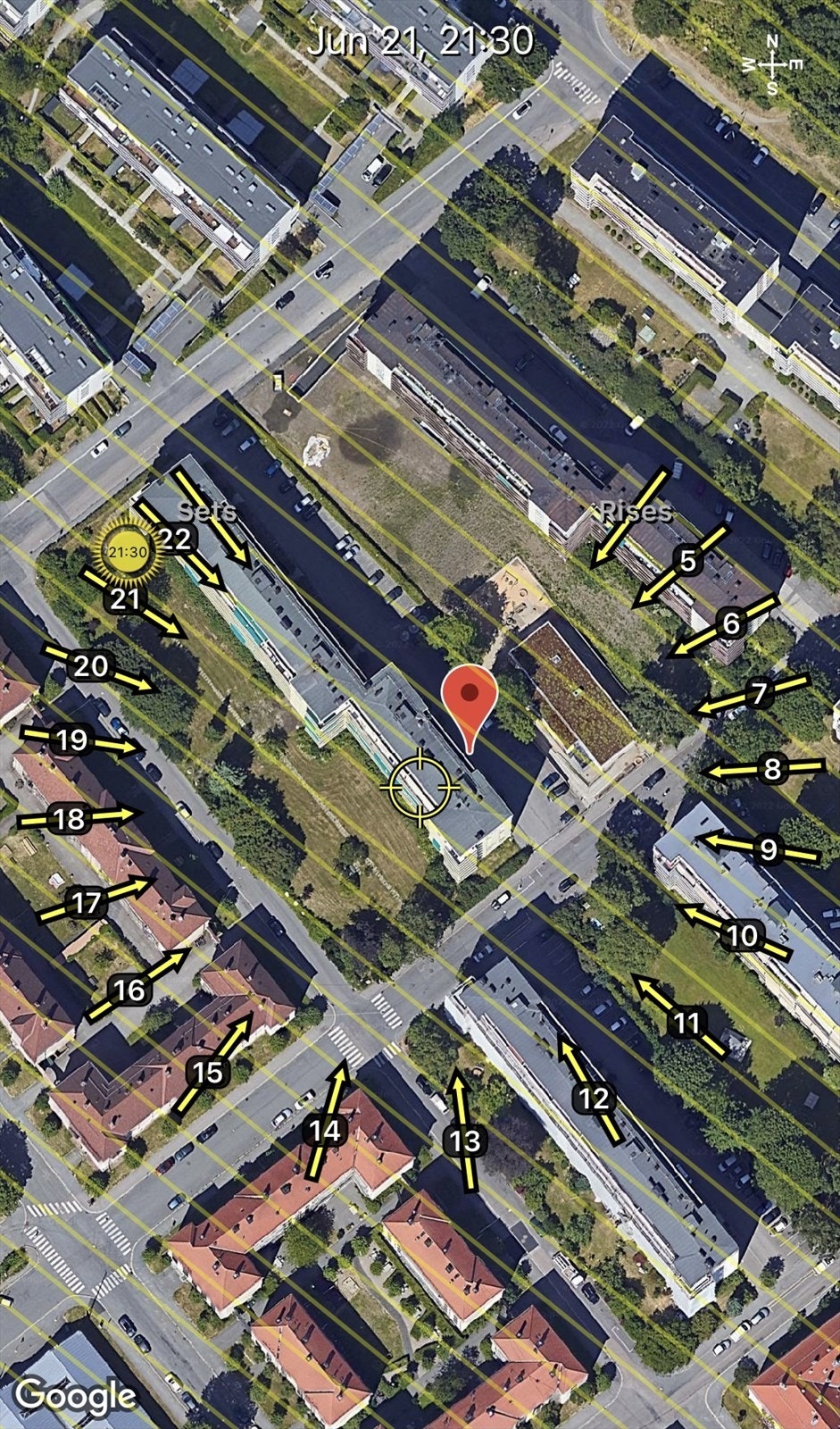 Strålende solforhold sommerstid. Galleribilde