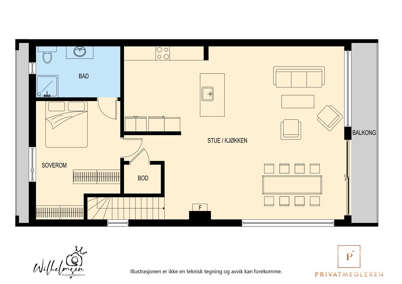 Plantegning andreetasje Galleribilde