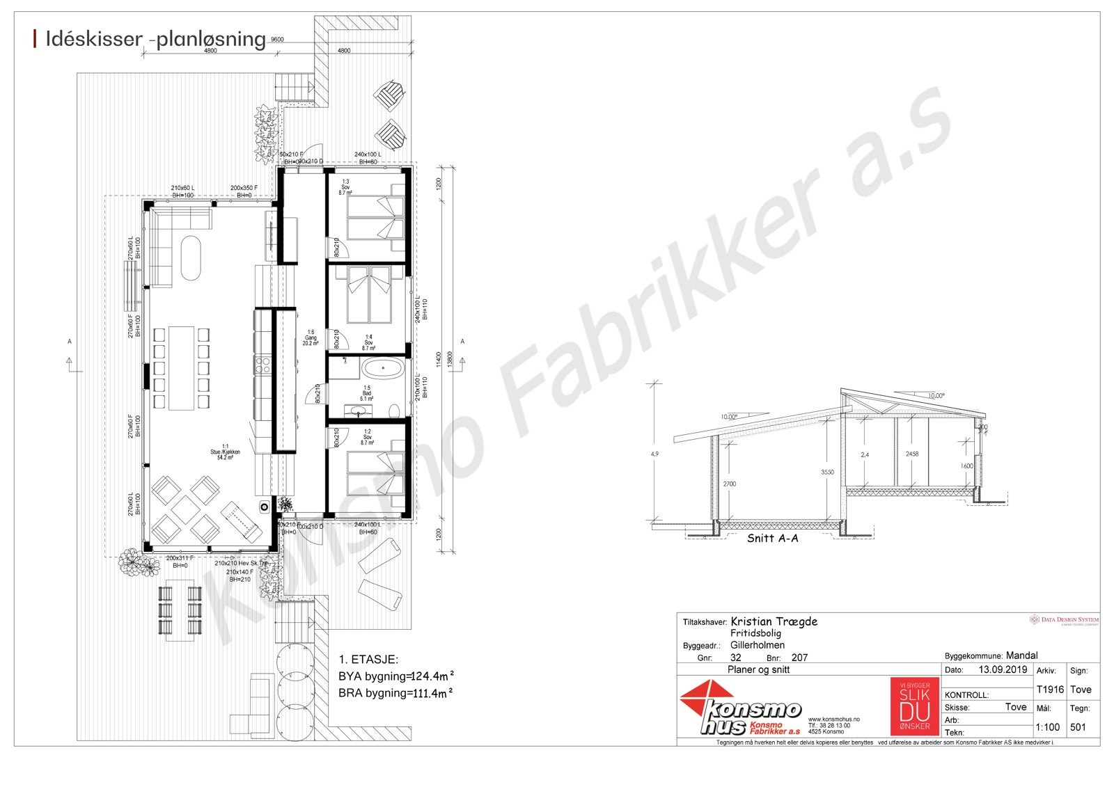 Idéskisser - planløsning Galleribilde