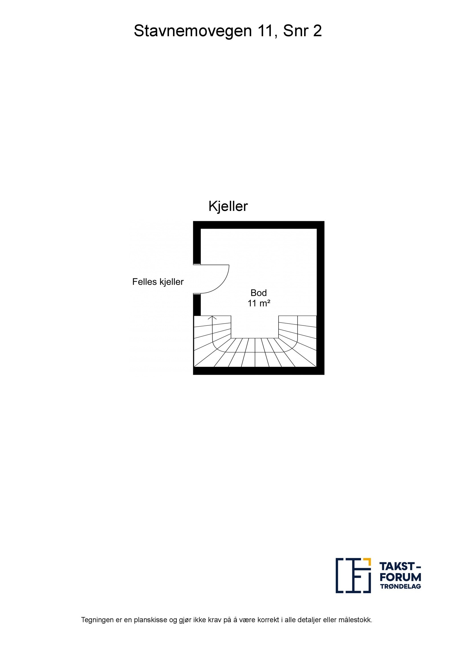 Planskisse kjeller Galleribilde