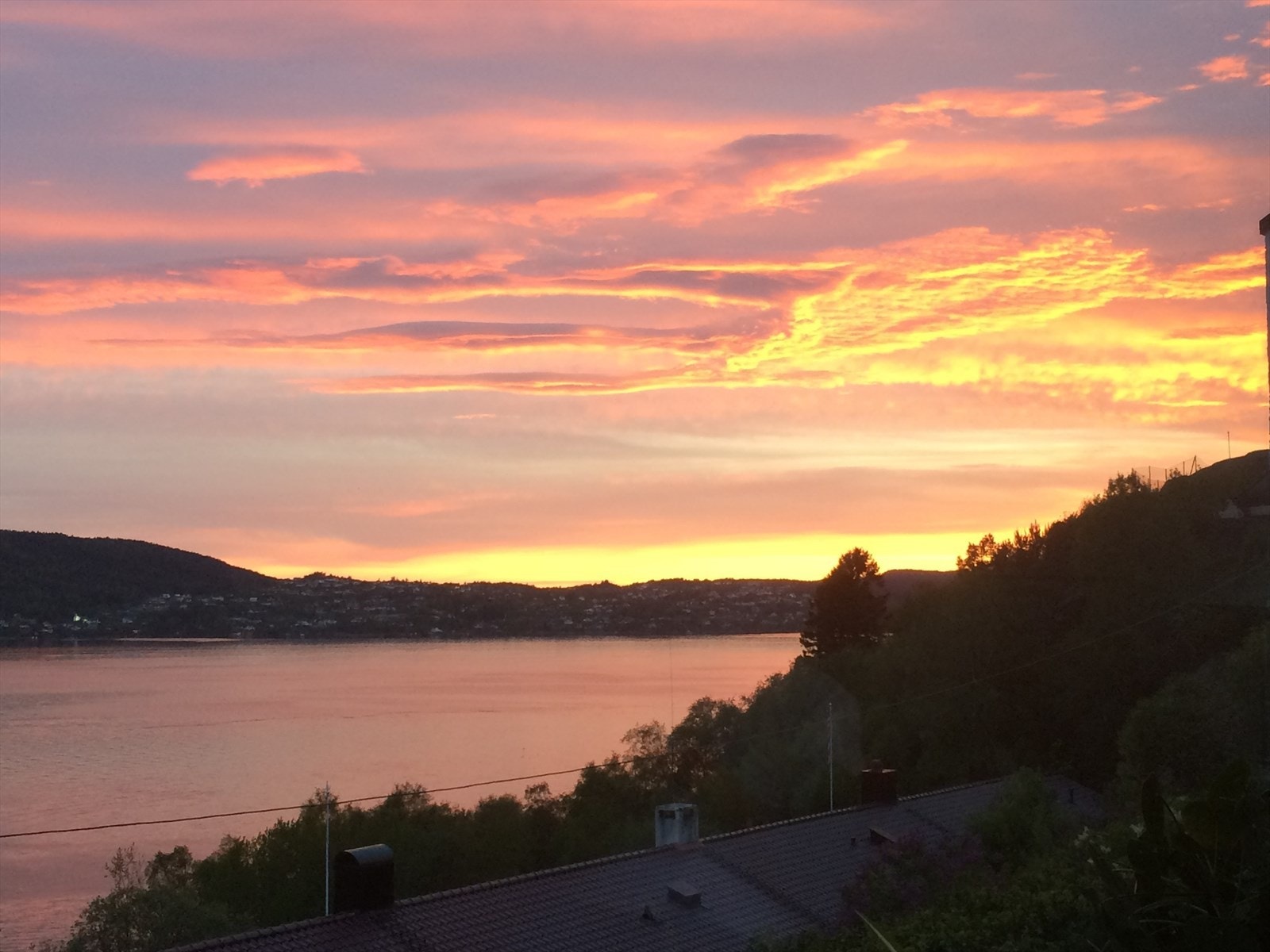 Stemningsbilde fra solnedgang. Galleribilde