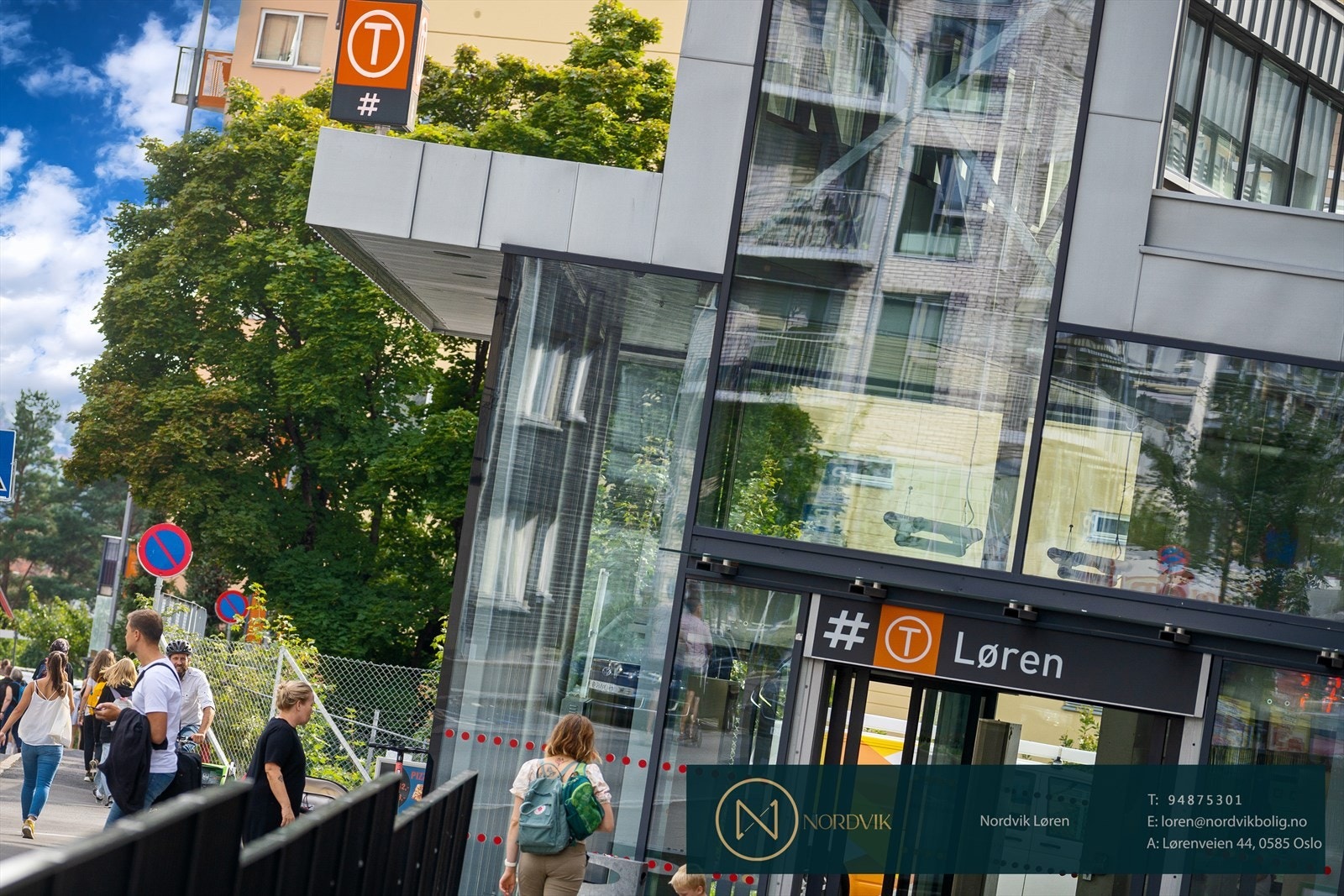 Løren T-bane når du innen et par minutters gange fra leiligheten. Galleribilde