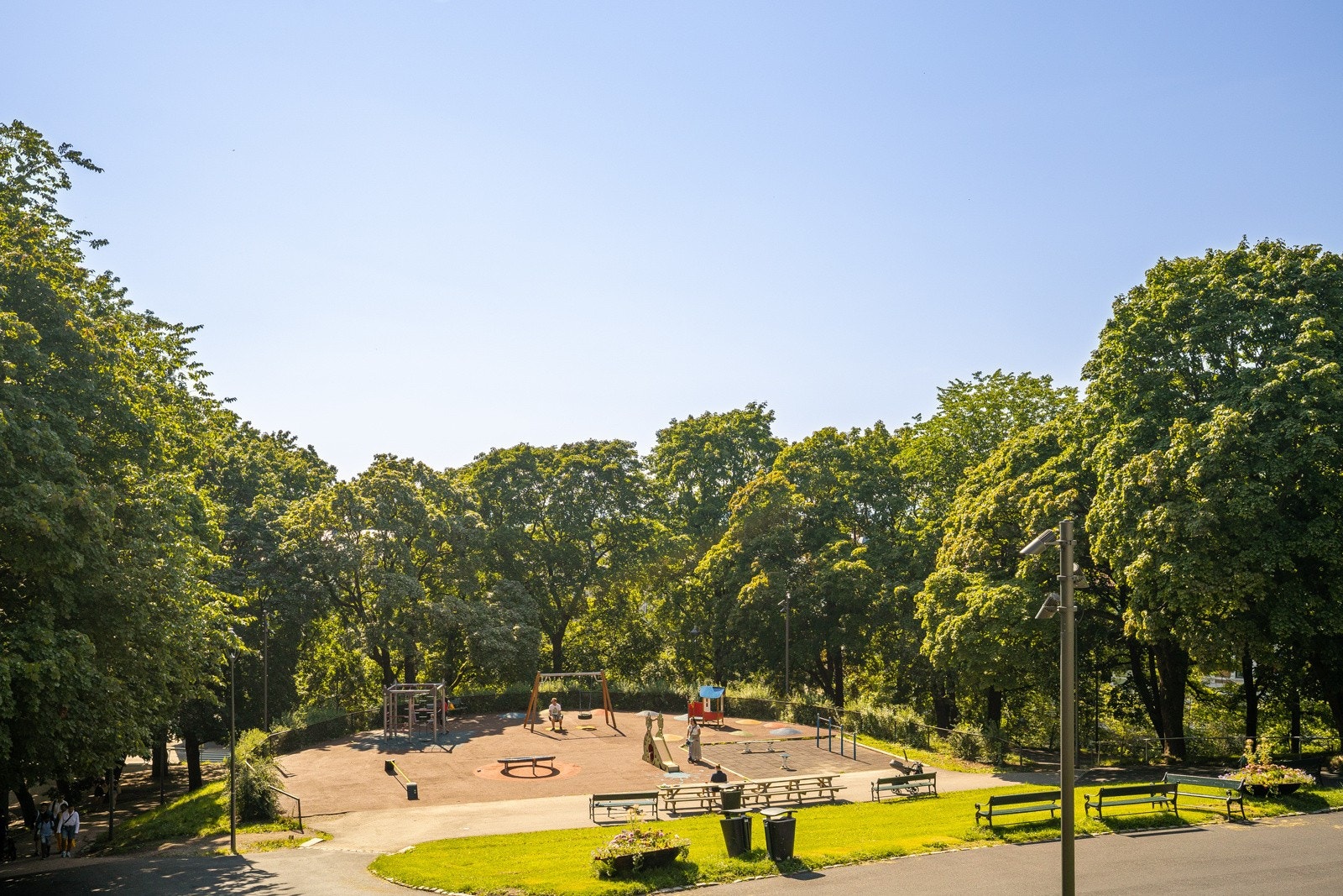 St. Hanshaugen på sommerstid. Galleribilde