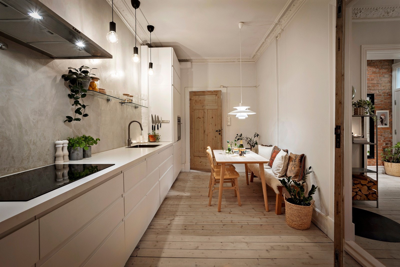 Hyggelig med kveldsstemning på kjøkkenet! Galleribilde