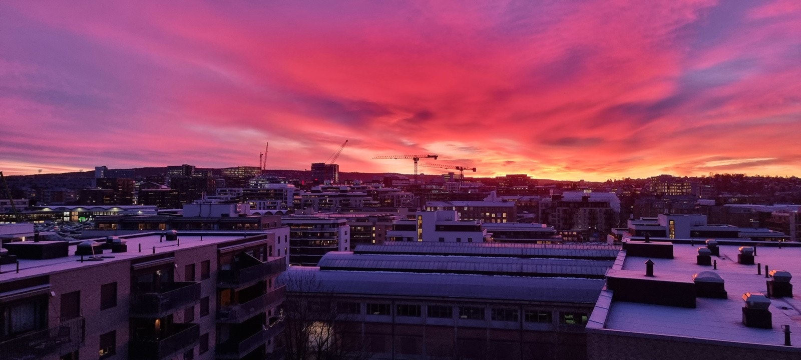 Stemning ved soloppgang Galleribilde