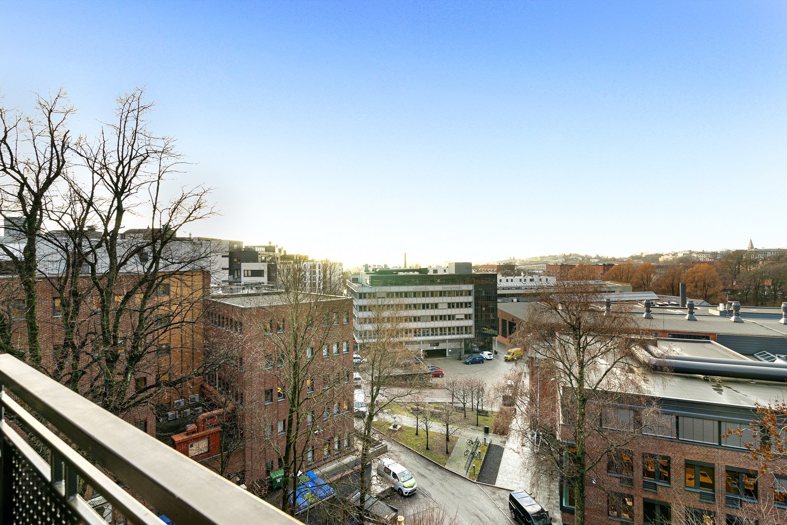 Utsikt fra balkongen. Galleribilde