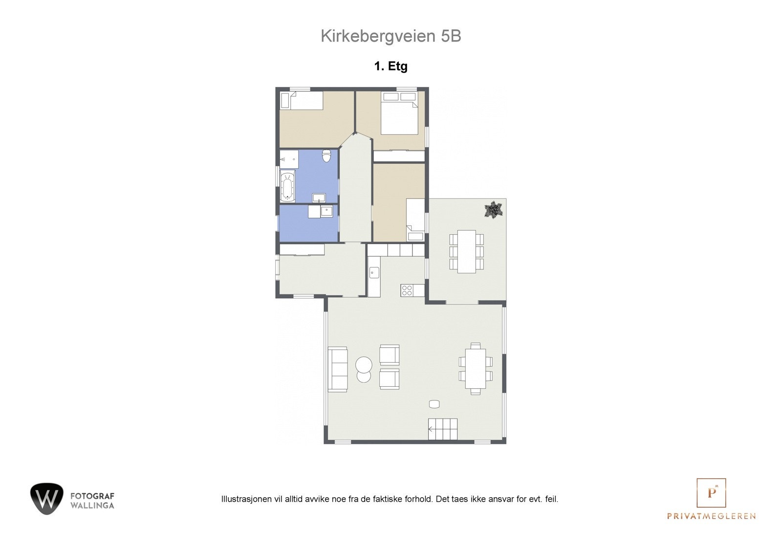 Plantegning første etasje. Galleribilde