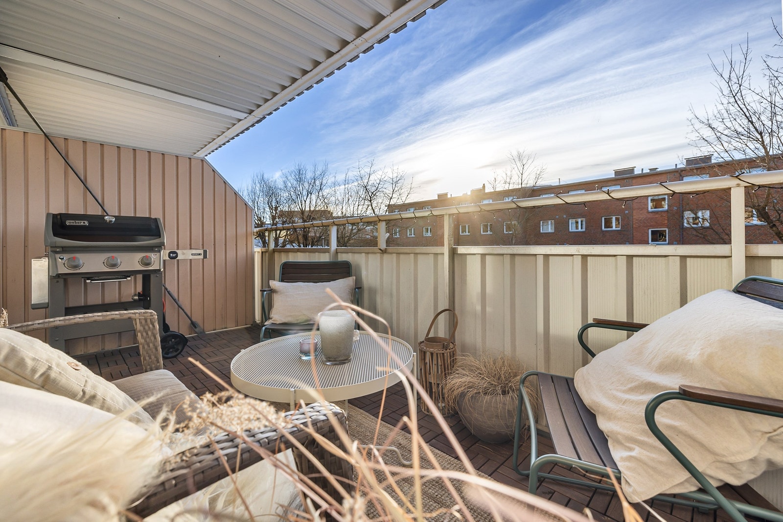 Vestvendt balkong på 8 kvm Galleribilde