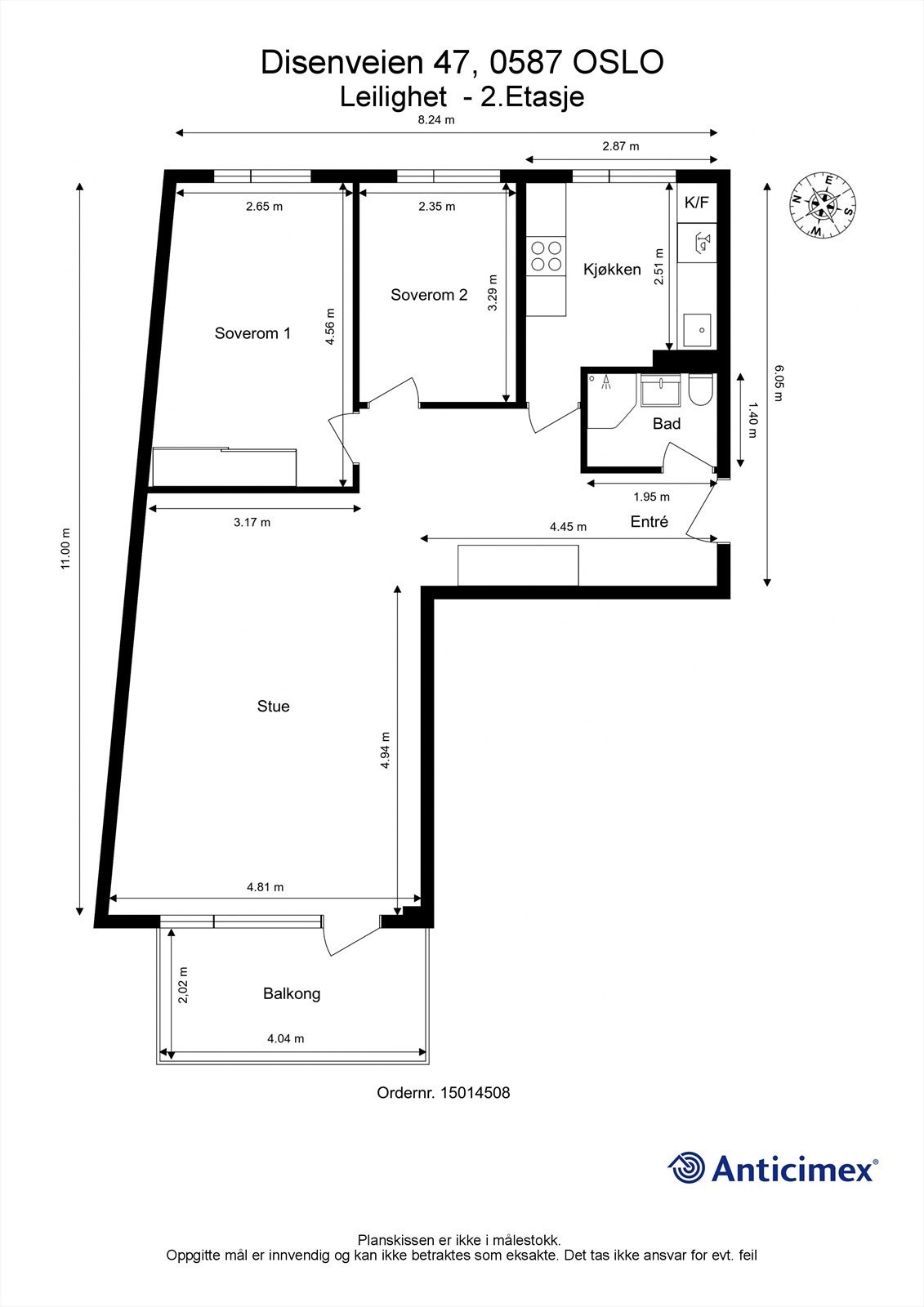 Plantegning Galleribilde
