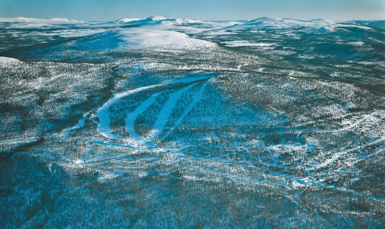 Nedfarter i alpinanlegget Galleribilde