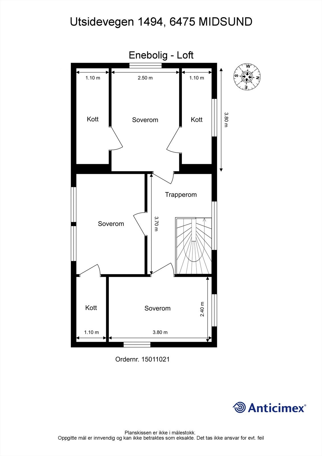 Plantegning 2. etasje Galleribilde