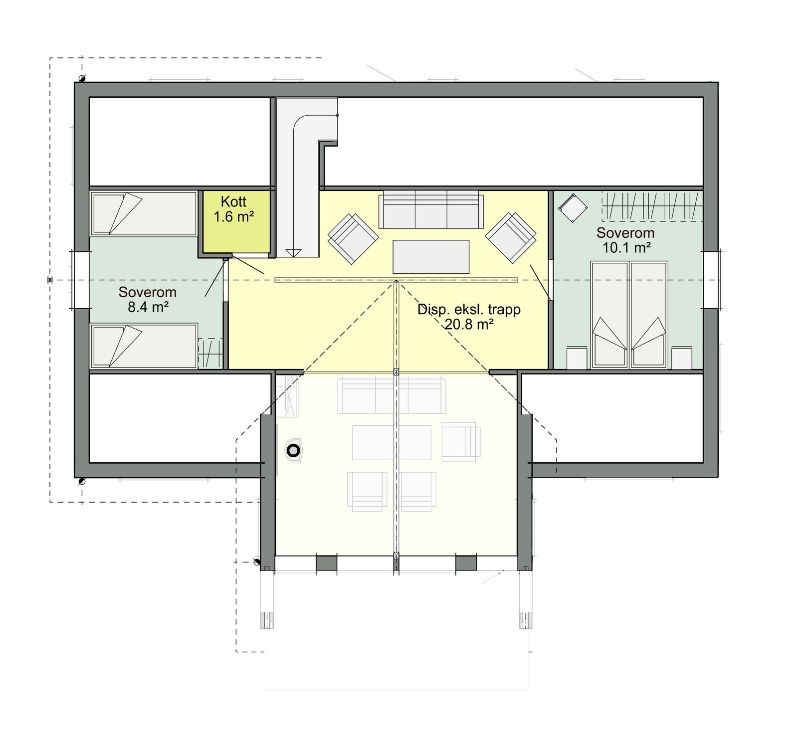 Plan loft Galleribilde