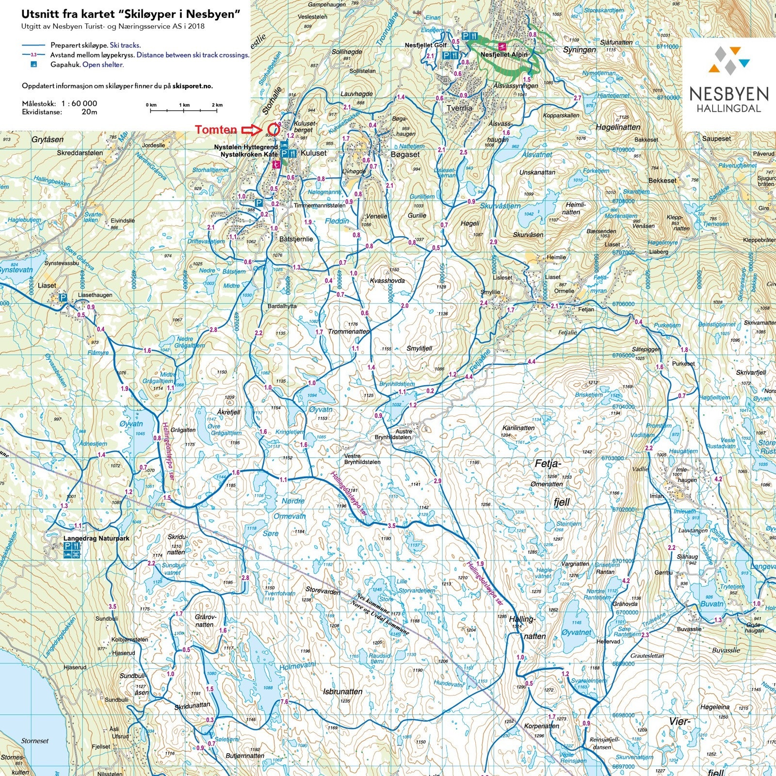 Løypekart Galleribilde