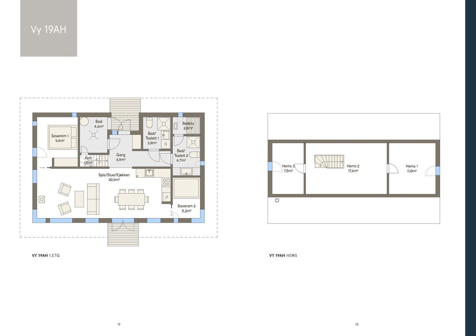 Plantegning Vy19AH Galleribilde