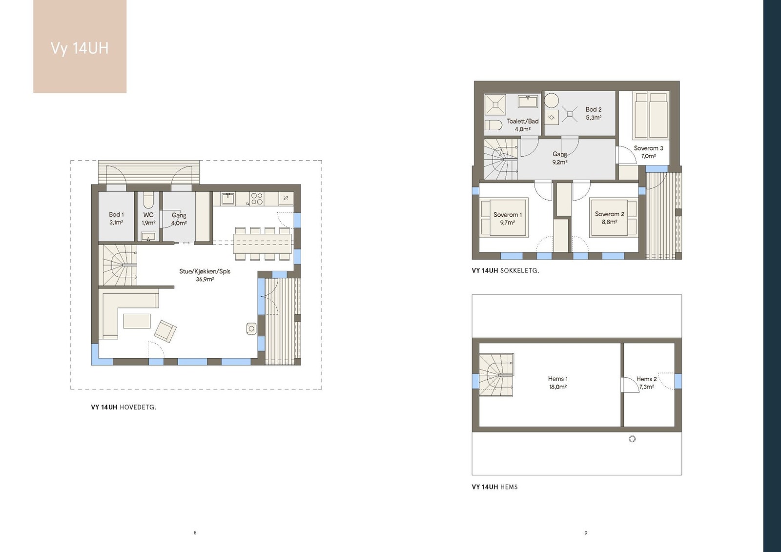 Plantegning Vy14UH Galleribilde