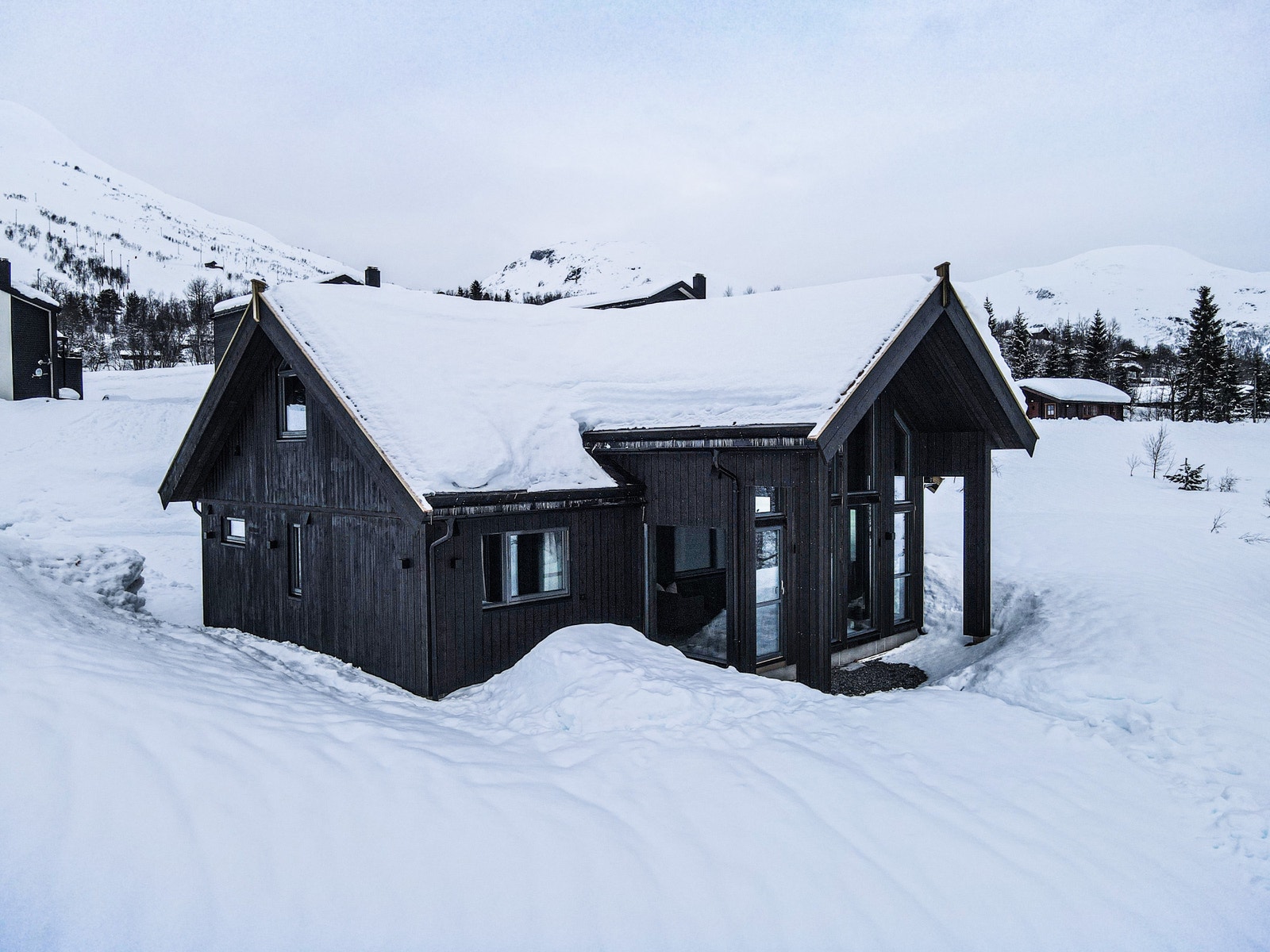 Hytten er fra Saltdalshytta type Solheim B. Galleribilde