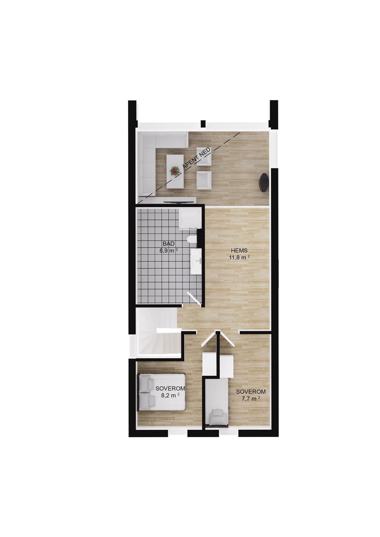 Plantegning 2.etg Galleribilde