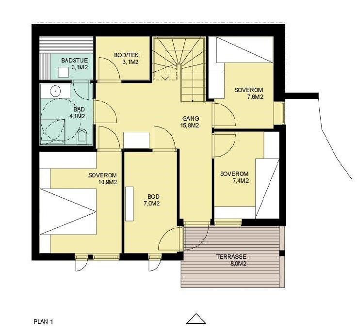 Segelstadseterlia 10, leil. 5A Plan 1 Galleribilde