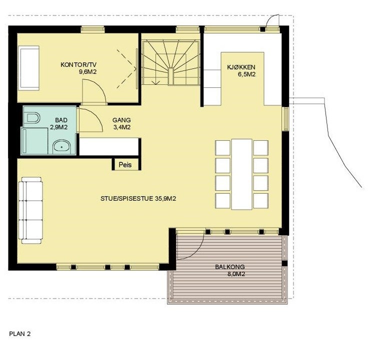 Segelstadseterlia 10, leil 5A Plan 2 Galleribilde
