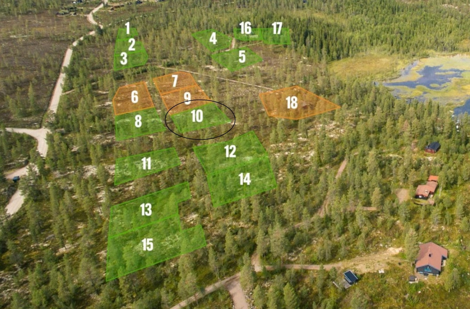 Romslig selveiertomt på 1.490 m2 ved idylliske Eltsjøen Galleribilde