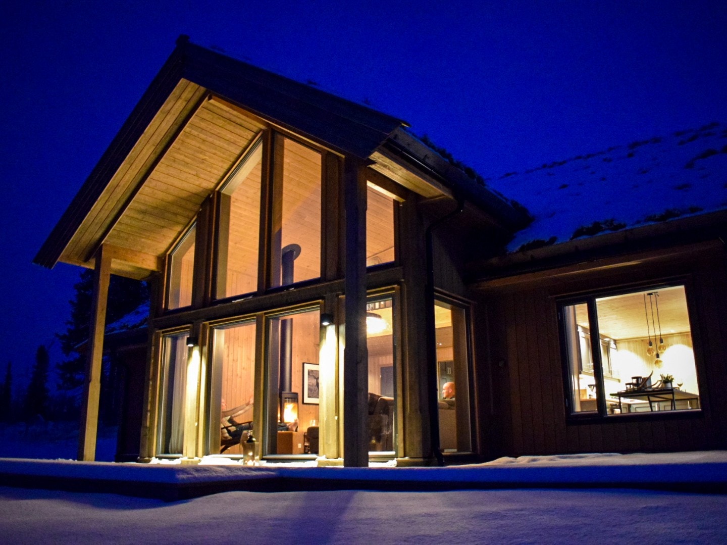 Bilde av tilsvarende hytte, visningshytta på Bergstølhovda Galleribilde