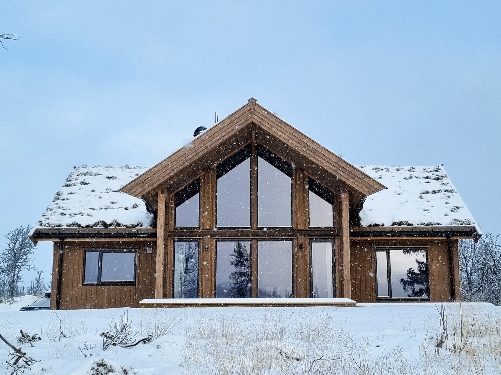 Bilde av tilsvarende hytte, visningshytta på Bergstølhovda Galleribilde