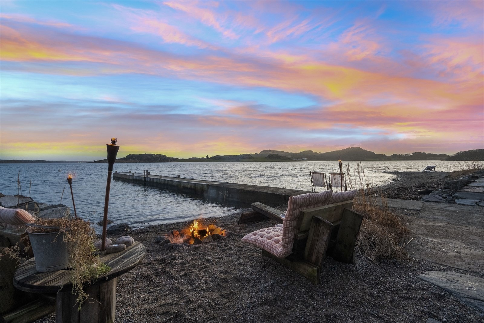Her får kvelden og samtalen en helt annen kvalitet. Galleribilde