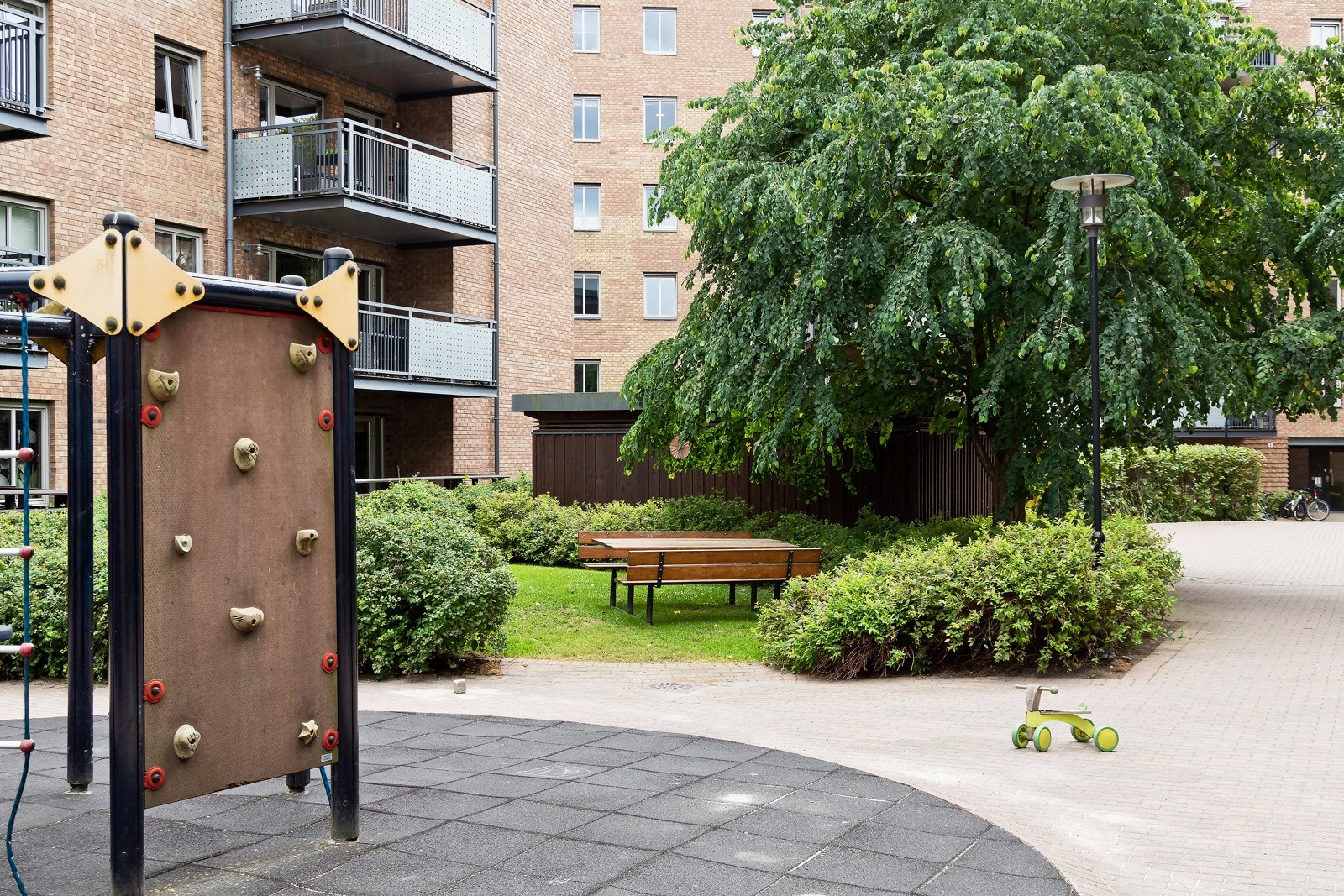 Fellesarealene brukes ofte for mindre sosiale samlinger og lek Galleribilde