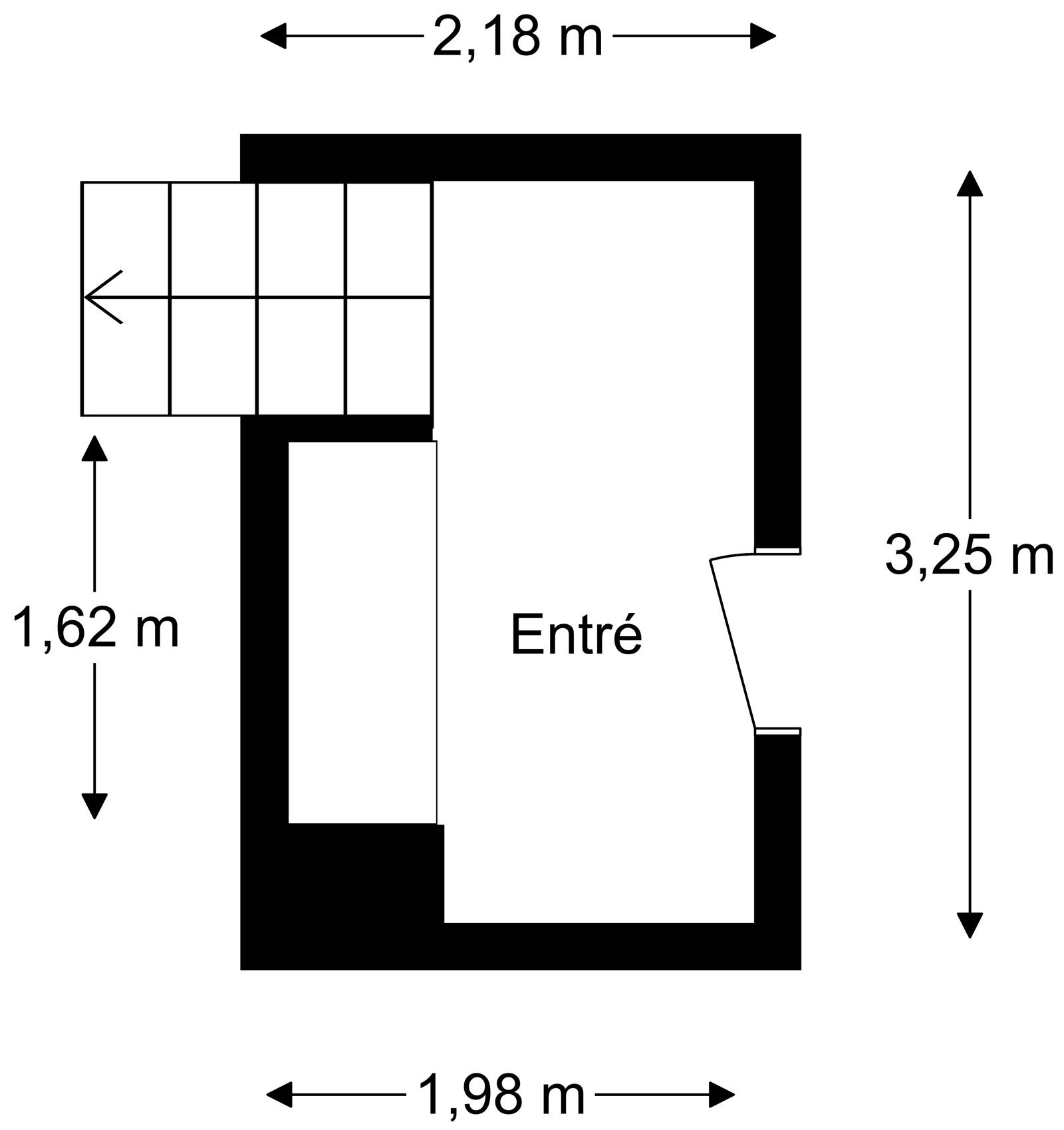 Inngangspartiet sett med takstmannens øyne. Galleribilde