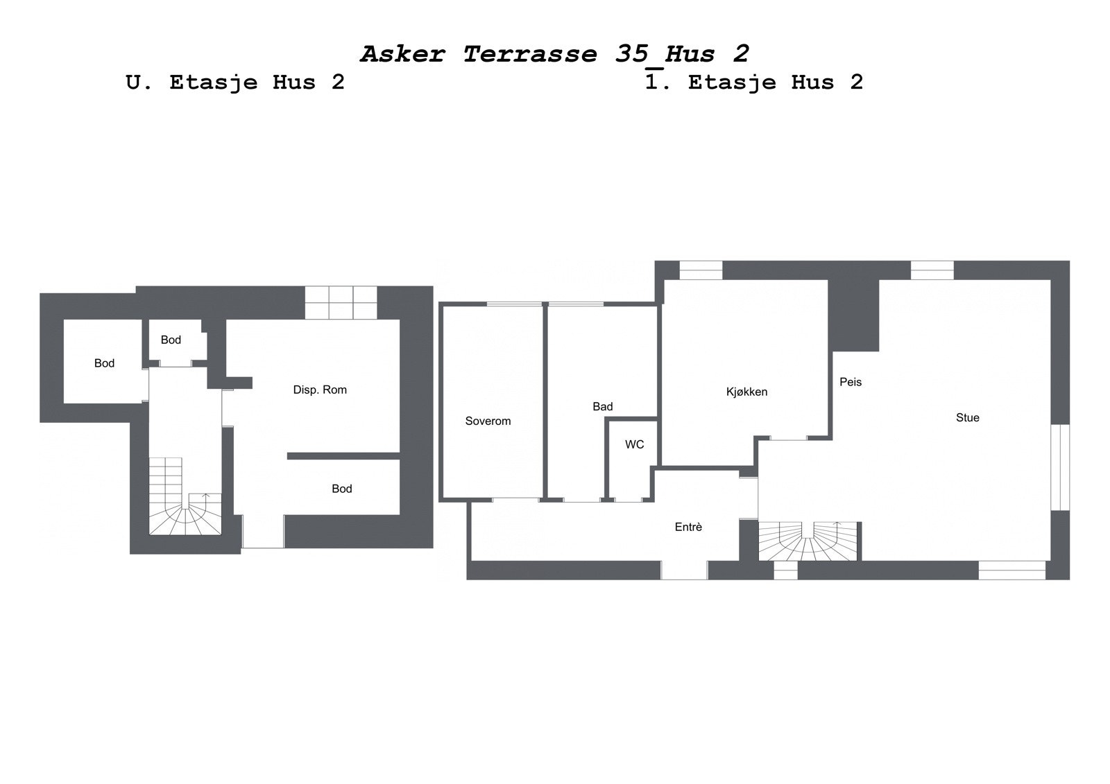 Project letterhead - Asker Terrasse 35_Hus 2 - 2D Floor Plan Galleribilde