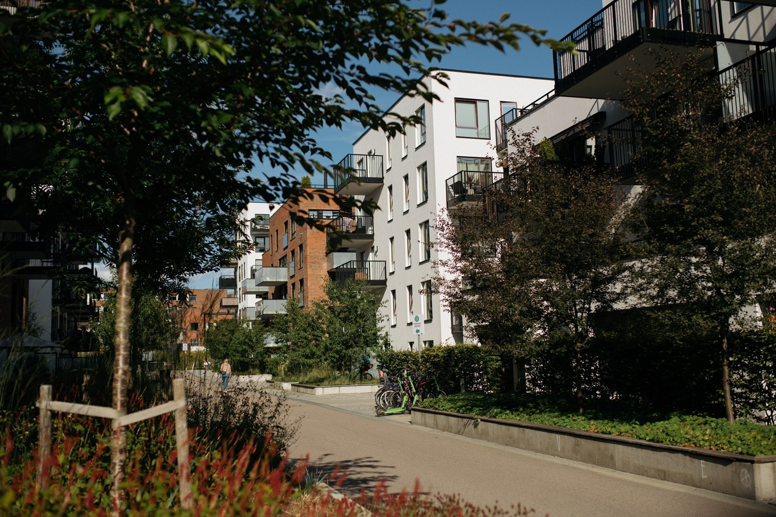 Krydderhagen har flotte grøntområder som blir stelt med av egen gartner Galleribilde