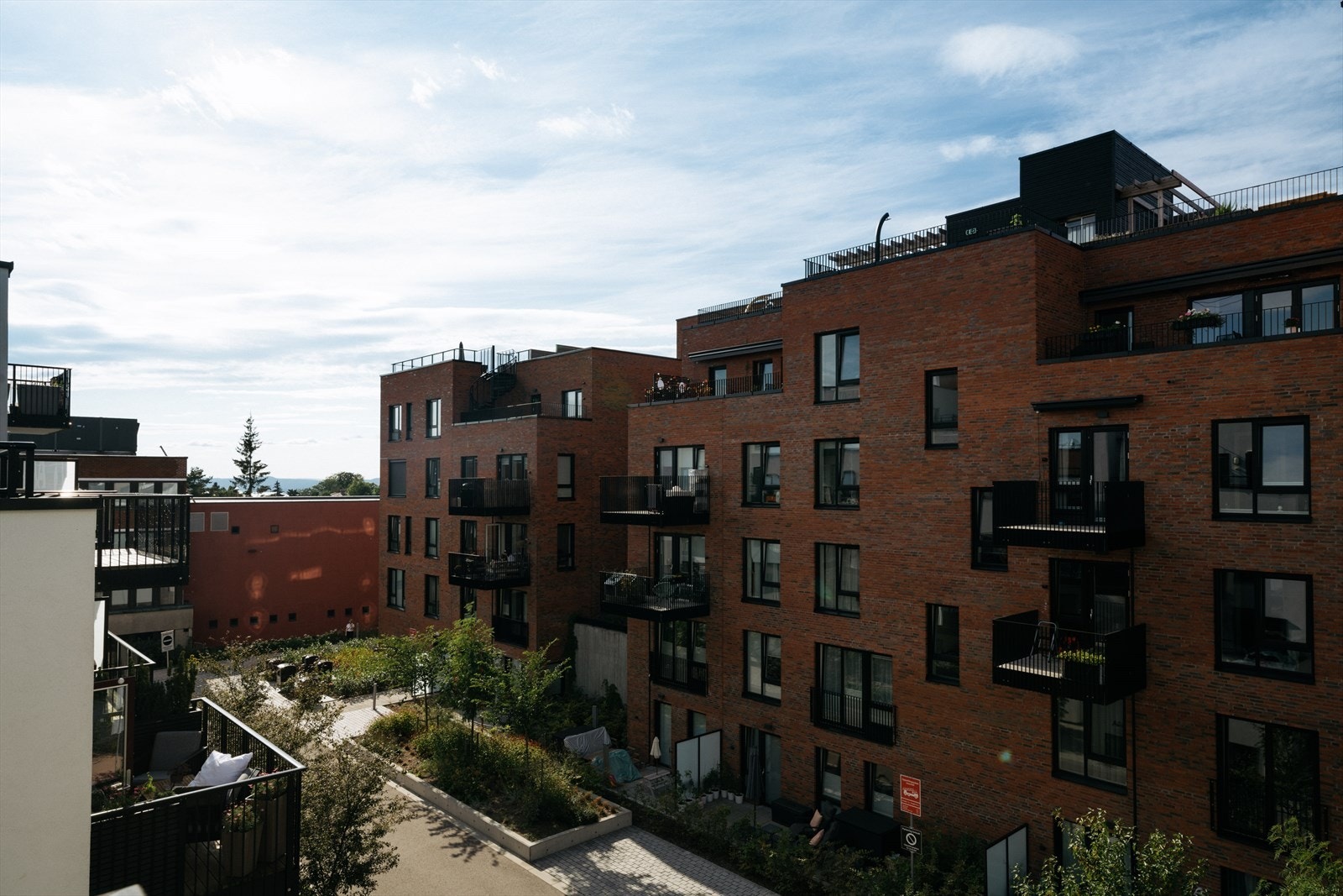 Utsikten fra balkongen Galleribilde