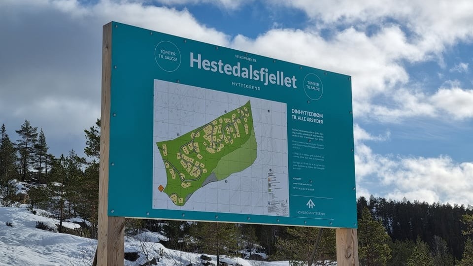 Hestedalsfjellet hyttetomtområde på Homdrom, totalt 83 tomter Galleribilde