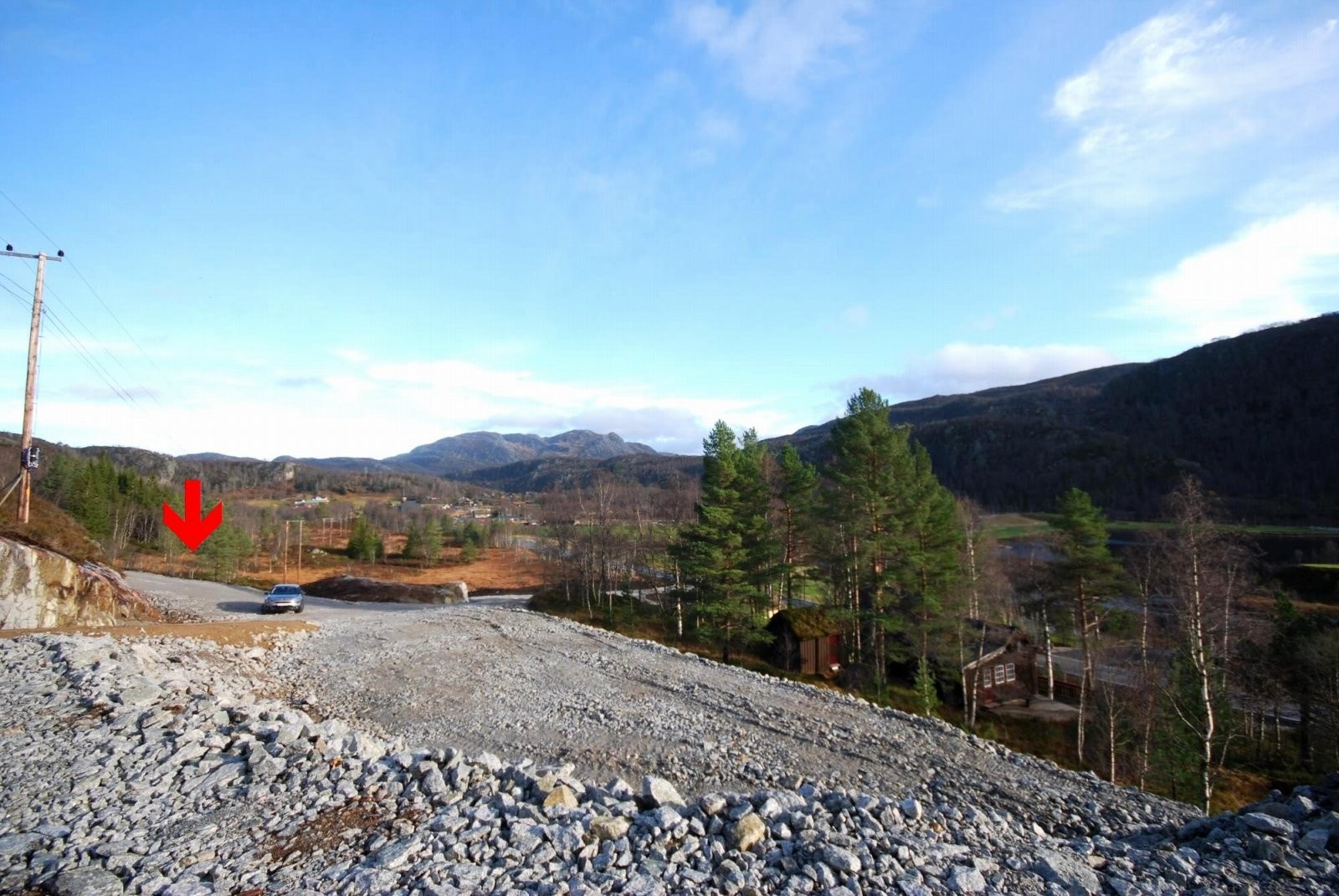 Utsikt fra tomten ved siden Galleribilde